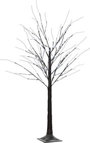 Árvore luminosa LED 150 cm decoração luminosa em branco frio - 96 LEDs - uso interior - decoração de Natal para o quarto e a casa, em castanho