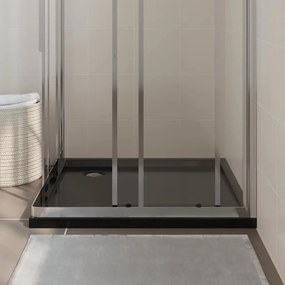 Base de chuveiro quadrada 90x90 cm ABS preto