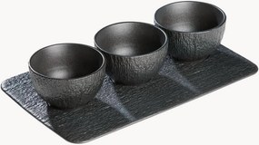 Conjunto de servir artesanal Maria, conjunto de 4