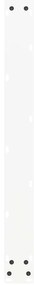 Pés de mesa de jantar em forma de U, 2 peças, branco, 80x (72-73) cm,