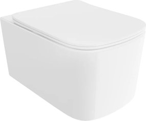 Mexen Vivo sanitário sem bordo Rimless Tornado com tampe de queda suave slim, duroplast, branco brilho - 30610200T