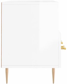 Móvel para TV 102x36x50 cm derivados madeira branco brilhante