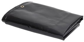 vidaXL Lona 650 g/m² 4x7 m preto
