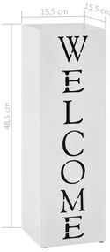 Suporte para guarda-chuvas Welcome aço branco