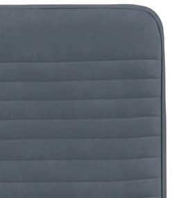 Cadeiras de jantar 2 pcs veludo cinzento-escuro
