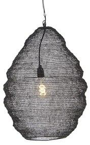 Candeeiro de suspensão oriental preto 45 cm - Nidum L Oriental