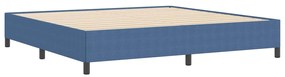 Cama vidaXL Azul 200x200 cm Tecido Corduroy
