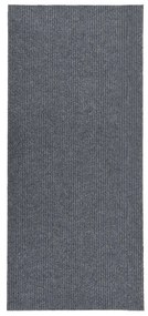 vidaXL Tapete/passadeira de entrada 100x250 cm cinzento