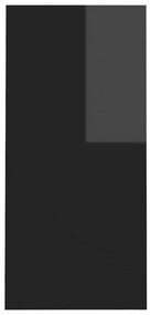 Secretária 102,5x35x75 cm derivados de madeira preto brilhante