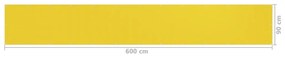 Tela de varanda 90x600 cm PEAD amarelo