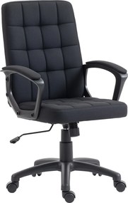 Vinsetto Cadeira de Escritório Giratória com Altura Ajustável e Apoio para os Braços Estilo Moderno 59x63x96-105,5 cm Preto | Aosom Portugal