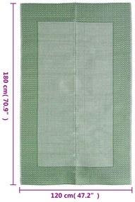Tapete de exterior 120x180 cm ARAKIL PP verde