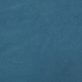 Poltrona Cinha - Cor Azul - 78x77x80 cm - Em Veludo e Estrutura em Met