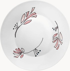 Pratos de sopa Fiore Rosa, conjunto de 2