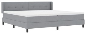 Cama Box com Colchão Cinza Claro, 200x200 cm