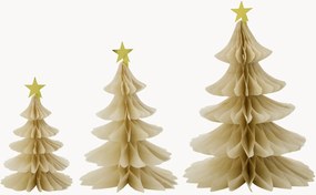 Ornamentos de Natal artesanais Tree, conjunto de 3