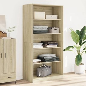 vidaXL Roupeiro 100x50x200 cm contraplacado carvalho sonoma