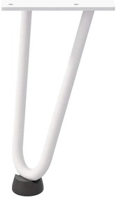 Pernas de grampo para mesa de centro 4 peças, branco, 20 cm, aço maciç