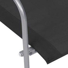 4 pcs conjunto lounge para jardim tecido e aço preto