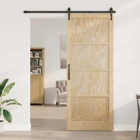 vidaXL Porta Interna Castanho 93 x 232 cm Contraplacado