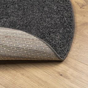 Tapete shaggy de pelo alto PAMPLONA Ø 240 cm antracite