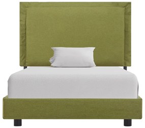 Estrutura de cama 90x200 cm tecido verde
