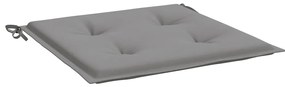 Almofadões p/ cadeiras jardim 2pcs 40x40x4 cm oxford cinza