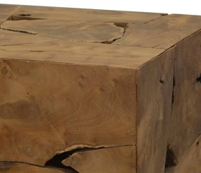 Mesa de centro 50x50x35 cm teca genuína castanho