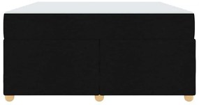 Estrutura de cama com colchão Outros Preto 160 x 200 cm tecido
