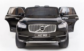 Carro elétrico para Crianças Volvo XC90 banco duplo em couro sintético, MP3 player com entrada USB, abertura de portas e capô, bateria 12V10Ah, rodas