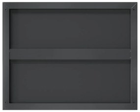 Prateleiras de parede 2 pcs 50x40x3 cm aço inoxidável prateado