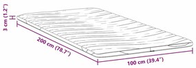Protetores de Colchão Branco 100 x 200 cm Poliéster sem cola
