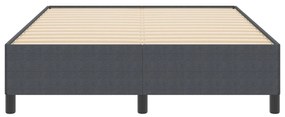 Cama vidaXL Cinza Escuro 140x200 cm Tecido de Corda