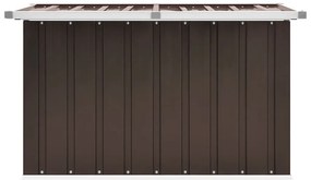 Caixa de arrumação para jardim 109x67x65 cm castanho