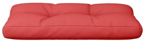 Almofadão para sofá de paletes 80x40x12 cm tecido vermelho