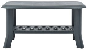 Mesa de centro 90x60x46 cm plástico verde