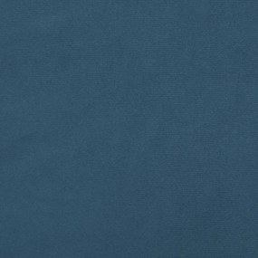 Cama com molas/colchão 90x200 cm veludo azul-escuro