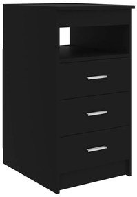 Secretária 140x50x76 cm contraplacado preto
