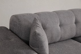 Sofá-Cama 3 Lugares Athena – Cinzento Claro – 225x92x76 cm