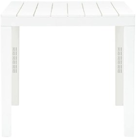 Mesa de jardim com 2 bancos plástico branco