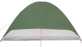 Tenda de campismo cúpula para 6 pessoas impermeável verde