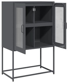 Aparador alto 68x39x107 cm aço antracite
