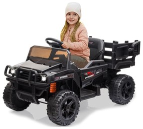 Carro elétrico infantil Bateria 12V Offroader Bufalo Preto