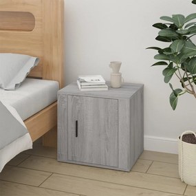 Mesas de cabeceira 2 pcs 50x39x47 cm sonoma cinzento