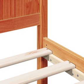 Estrutura de Cama Castanha Encerada Castanha Encerada