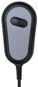 Poltrona de massagens elétrica couro artificial cinzento