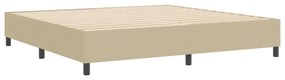 Cama Box Spring vidaXL Verde Claro Cinza 200x200 cm Tecido de Cotelê
