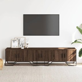 Móvel de TV 180x34x41 cm derivados de madeira carvalho castanho