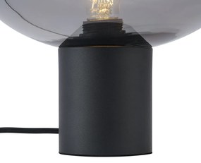 Candeeiro de Mesa Design Preto com Vidro Fumado - Umbrella Design
