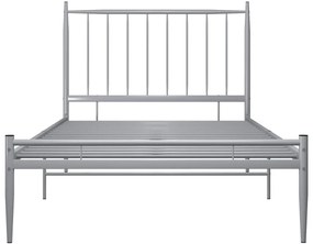 Estrutura de cama 100x200 cm metal cinzento